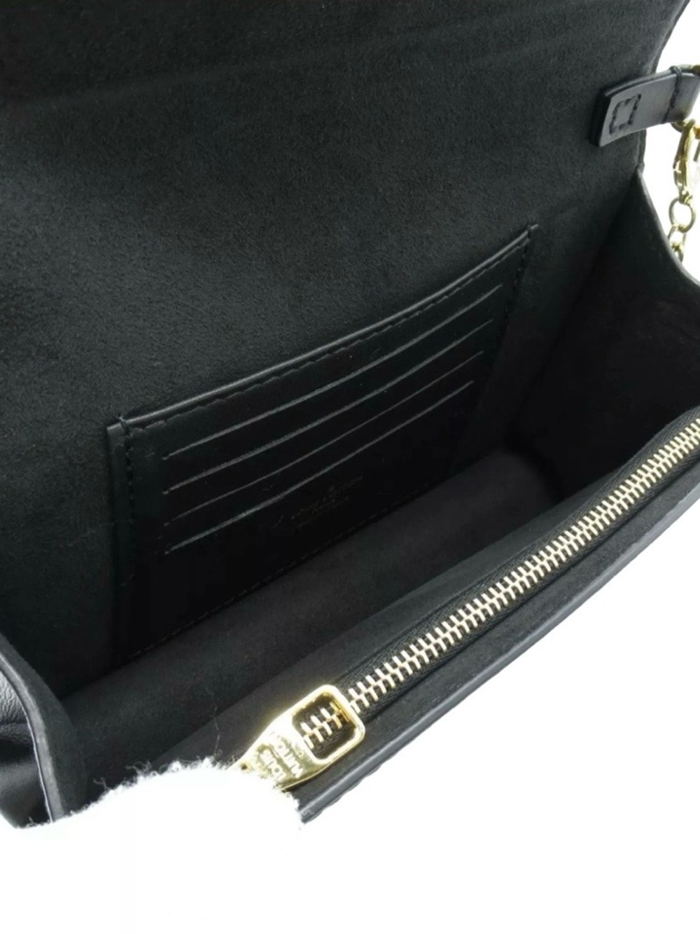 Louis Vuitton 1854 Dauphine Chain Wallet /Bag Black Ivory Jacquard LV Crossbody - Picture 6 of 17